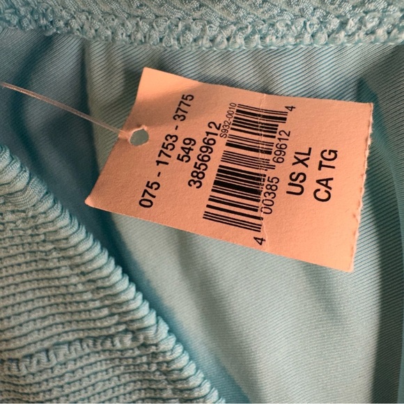 Aerie Blue High-Cut Ribbed Bikini Bottom - Picture 10 of 10